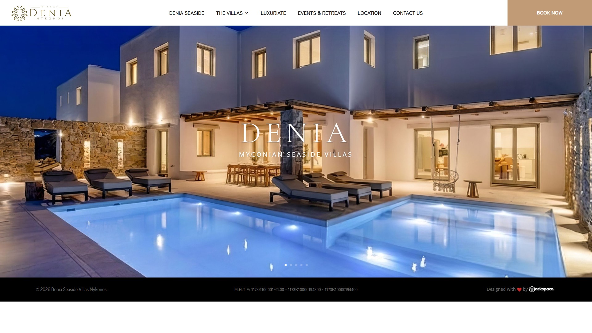 Denia Seaside Villas — website παραθαλάσσιων βιλών